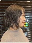 パーマ/アッシュブラウン