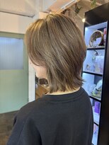 コレット ヘアー 大通(Colette hair)&nbsp;レイヤーボブ/ミルクティーベージュ/白髪ぼかし