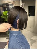ブルーインナー×ミニボブ