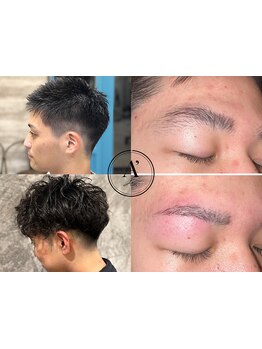 【メンズも眉毛の身だしなみから】1席マンツーマンの空間でメンズヘアは勿論、眉毛からもデキるメンズに◎