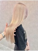 ホワイトブロンド/イメチェンヘアスタイル/ホワイトベージュ