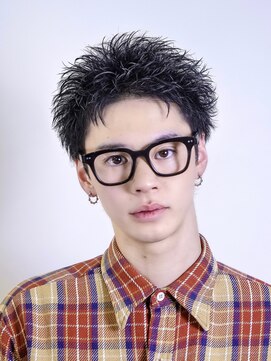 オーシャントーキョー 渋谷神南(OCEAN TOKYO) メンズカット無造作黒髪スパイキーショート刈り上げビジネス流行