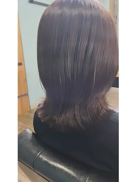 リブ バイ アベイル(LIB by Abeille) ミディアムレイヤーカット/チャコールグレー/ココアグレージュ