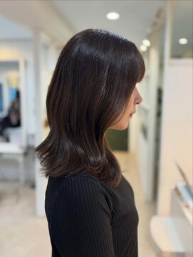 【恵比寿LIBRE】ベージュブラウン×くびれミディアム