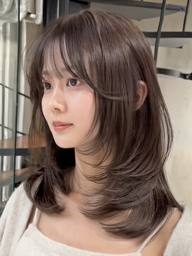 ヨロ 渋谷(YOLO) 韓国ヘアーハッシュカットレイヤーカットハイライトカラー