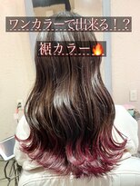 髪質改善と縮毛矯正の専門店 サンティエ(scintiller)&nbsp;裾カラー