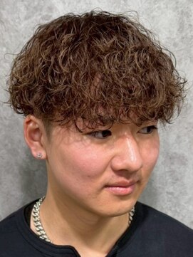ダズルヘアーエイチ(DAZZLE hair H) ツイストスパイラルパーマメンズツーブロック波巻きパーマ名古屋