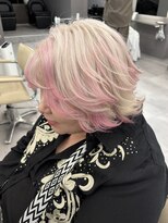 ロテサカエ(Lote.Sakae)&nbsp;着物ヘア/大人ガーリー/デザインカラー/似合わせカット/名古屋