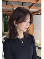 サードショップ 梅田茶屋町店(THIRD SHOP)&nbsp;チョコレートブラウン×くびれヘア