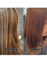 モンド ヘアクリエーション 新栄店(monde hair creation)&nbsp;【monde】before × after × 髪質改善