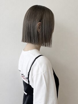 ヴェイン 渋谷(vain) 切りっぱなしボブ×グレージュ