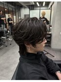 センターパート x 中華ヘア
