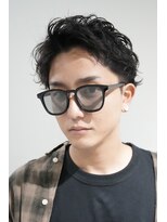 ルックグッドストア(LOOK GOOD STORE) アップバングスパイラルパーマセンターパートメンズサロン三宮