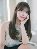 オモチャ 銀座(OMOCHA)&nbsp;大人可愛い韓国ロング/透明感ブラウン