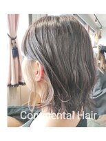 コンチネンタルヘア(continental hair) ラベンダーアッシュとインナーカラー