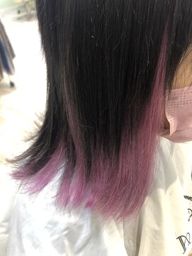 ニーナ ビューティーサロン(NINA Beauty Salon) パステルパープル  インナー#エクステ#インナーカラー