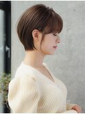 前髪あり耳掛けショートボブ20代30代40代【AIN.表参道】川原大地