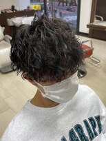 オムヘアー (HOMME HAIR) 【HOMME HAIR】 韓国マッシュ 波巻きパーマ スタイル