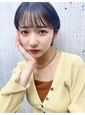 ☆丸みショート 小顔 シースルーバング