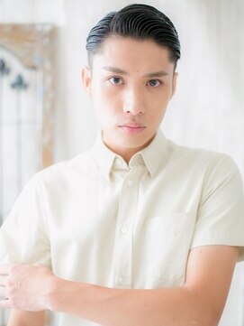 トニーアンドガイメン ホテル京阪仙台店(TONI&GUY MEN) ビジネスに!七三オールバック×サイドバングツーブロックd