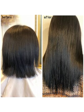 エクステンション キュー(extension Q) プルエクステ/プラチナ毛質42cm(長さ/胸下位)100本19,000円