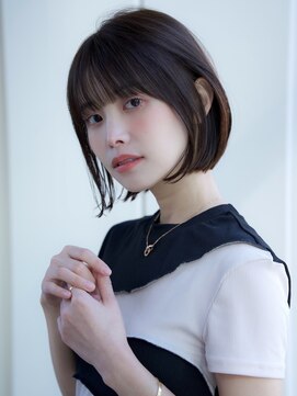 エインアンリー 表参道(AIN.ANLY.) 前髪あり耳掛けボブ20代30代40代【AIN.表参道】川原大地