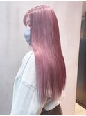 ピンクロング_チェリーブラウンフェミニンロング_ba361142