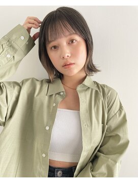 トレス(TRESS) インナーカラー　イヤリングカラー　シアーカラー　外ハネ