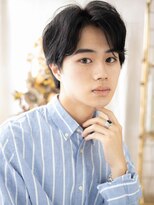 カバーヘア ブリス 大宮西口(COVER HAIR bliss) 黒髪グレージュカラー前髪パーマ束感ショートa大宮20代30代40代