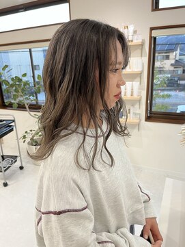 メロウ(mellow) ダブルカラー×グレージュ