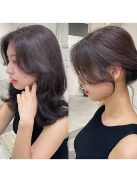 シーン(seen) 【くびれヘア×ラベンダーグレージュ】