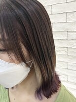 ヴァイブス(vibes) ベージュイヤリングカラー*ラベンダーグラデーション