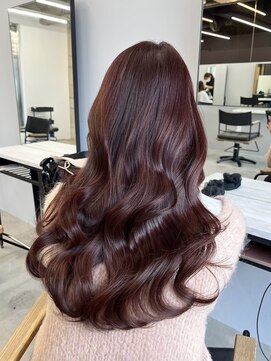 アイシー 表参道(ICY) 艶感たっぷりなカシスカラー*ピンク*レイヤーカット【木南育】