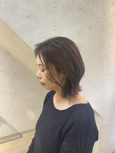 サロンナンバーハチジュウナナ(salon No.87) guestsnap  伸ばしかけボブ×ゆる巻きグレージュ