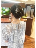パーティースタイル／ヘアアレンジ／髪飾り