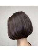 ショートボブ×ブラウン/30代40代50代60代