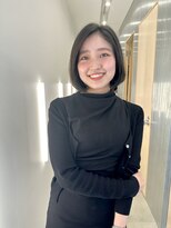 リノア 鵠沼海岸(LINOA)&nbsp;デザインカラー/レイヤーカット/ウェットヘア/オリーブベージュ