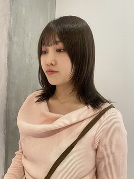 ヨーク(YOKE) 【YOKE】オリーブブラウン/アッシュカラー/ミディアムレイヤー