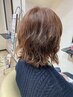 【酵素シャンプー付き】小顔カット＋カラー＋パーマ＋プチ癒しスパ付き