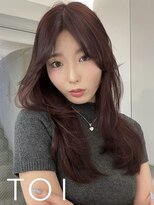 トイ(TOI)&nbsp;レイヤーカット/バイオレットブラウン/韓国ヘア/ワンホン