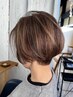 【心聖限定】カット＋白髪ぼかしハイライト＋Aujuaミドルtr ￥16000