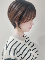 エリマ 武蔵小杉(elima)&nbsp;大人ショートボブ/ショートヘア/イルミナカラー/ベージュ/小杉