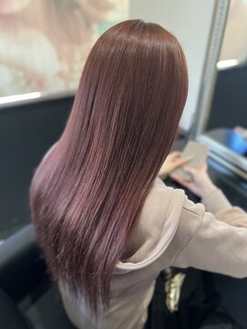 ヘアーデザイン ジェルム(Hair Design germe) ピンクブラウンプルエクステオンカラー / YUDU