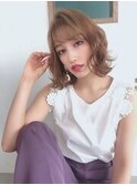 エアリーカール×ミルクティーベージュ【TELA HAIR東川口】