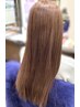 【エンザイム】エイジング毛対応の髪質改善ストレート+カラー＋カット ￥19700