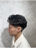MEN’S HAIR/ブルーブラック/フェザーパーマ/本八幡
