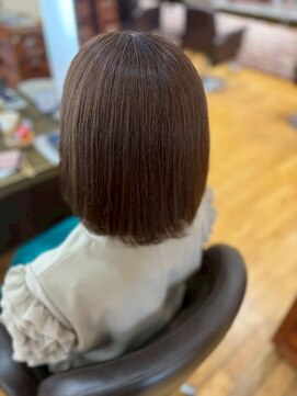 ヴァンカウンシル 清須店(VANCOUNCIL) 深みのあるチョコレートブラウン×ストレートボブ