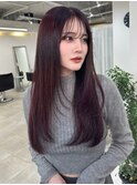 レイヤーカット 艶カラー 艶髪 顔周り 髪質改善 福岡美容室