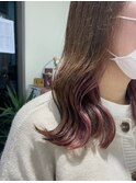 10代20代人気インナーカラー