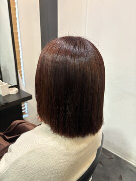 エクファ ヘア シェリル 草津 南草津店(ex-fa hair cherir) ピンクベージュ/アンブレラカラー/クールショート/前髪/南草津